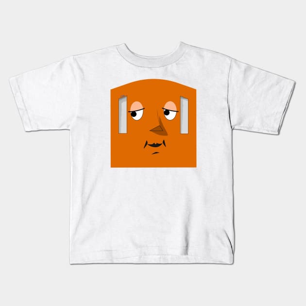 Annie Smiley Face Kids T-Shirt by corzamoon